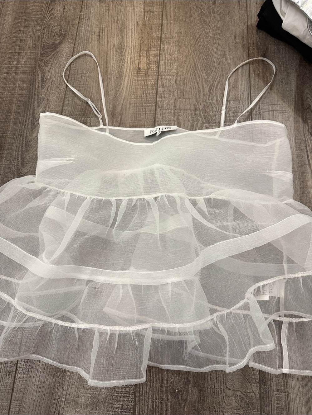 Esthe organza babydoll top